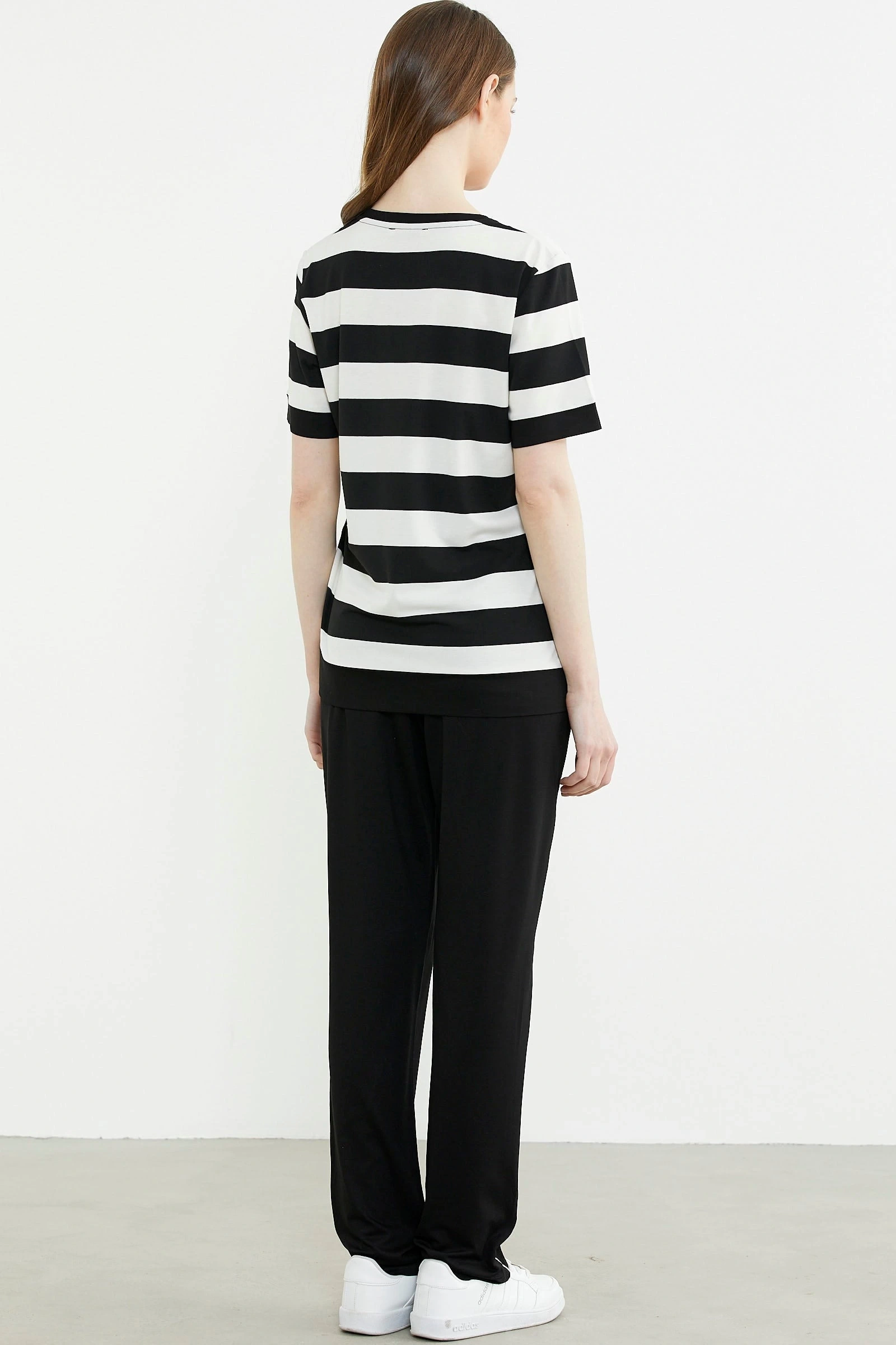 Sementa 76476 Rahat Kalıp Çizgili Pantolon Takım