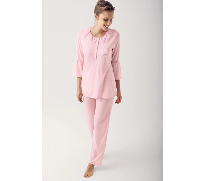 14200 Bayan Uzun  Kol Pijama Takımı