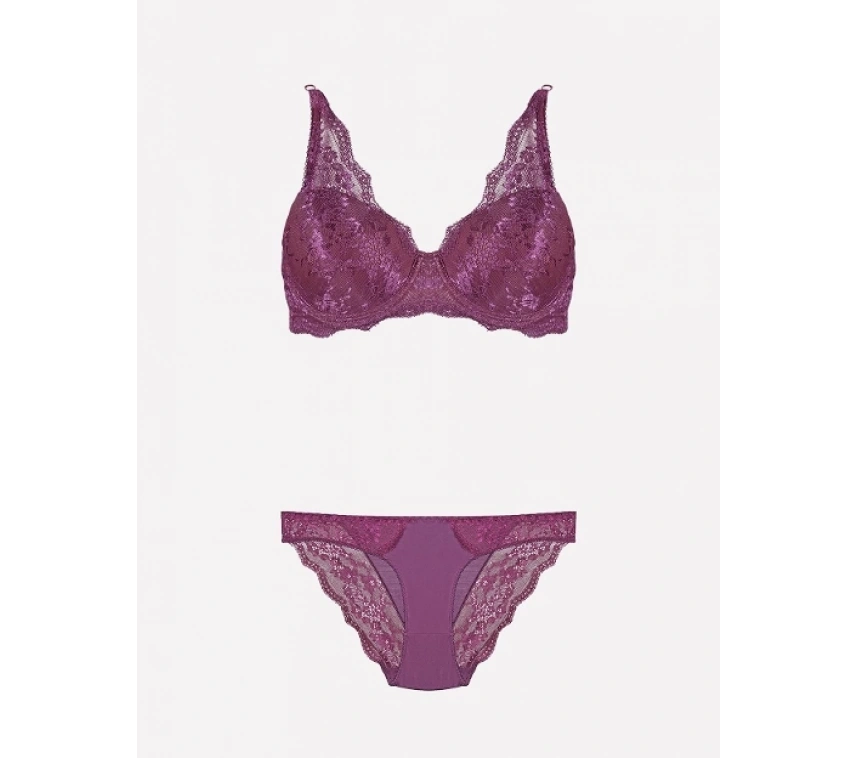 4340 Desteksiz Dantelli Sütyen Takım