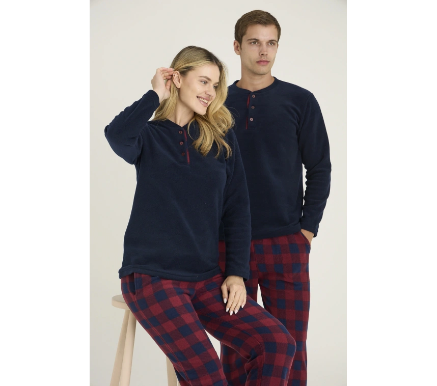 7304-k Kadın Midi Yaka Pijama Takım