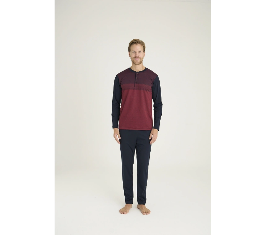 9218 Erkek Midi Yaka Pijama Takım