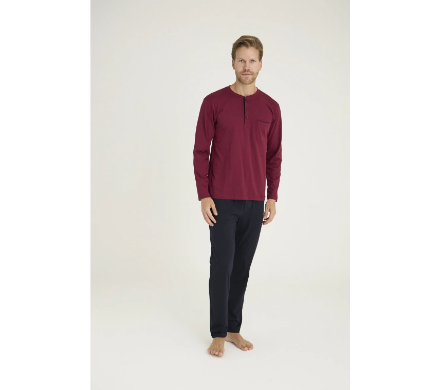 9250 Erkek Midi Yaka Pijama Takım