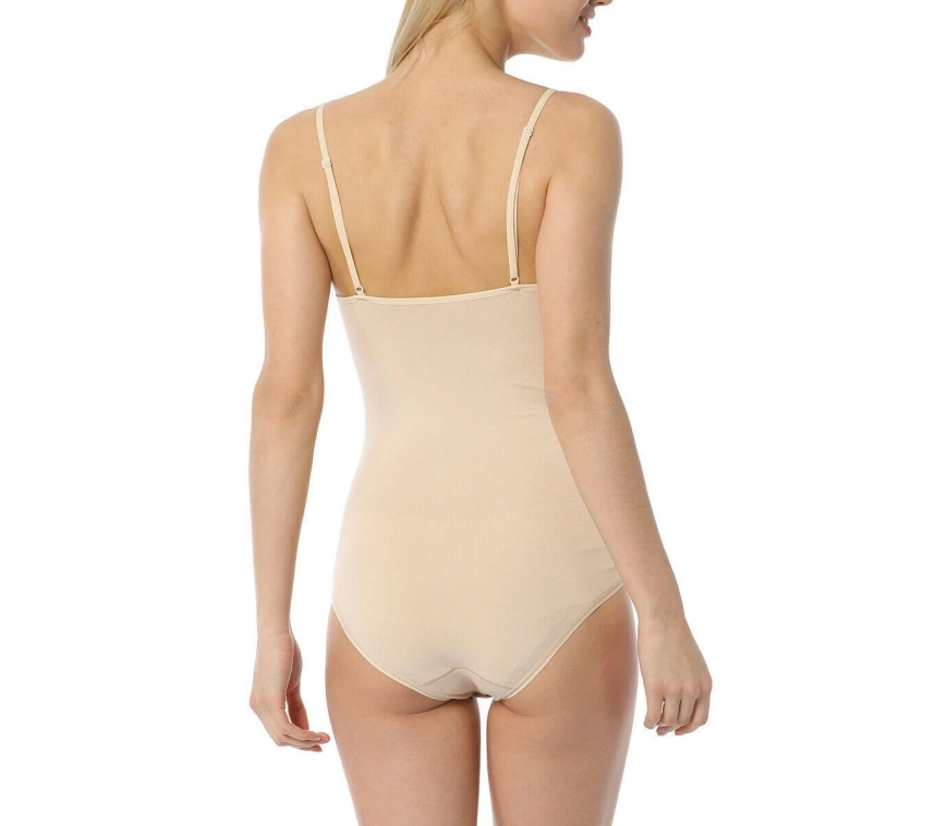 9251 Bayan İnce Askılı Çıtçıtlı Body