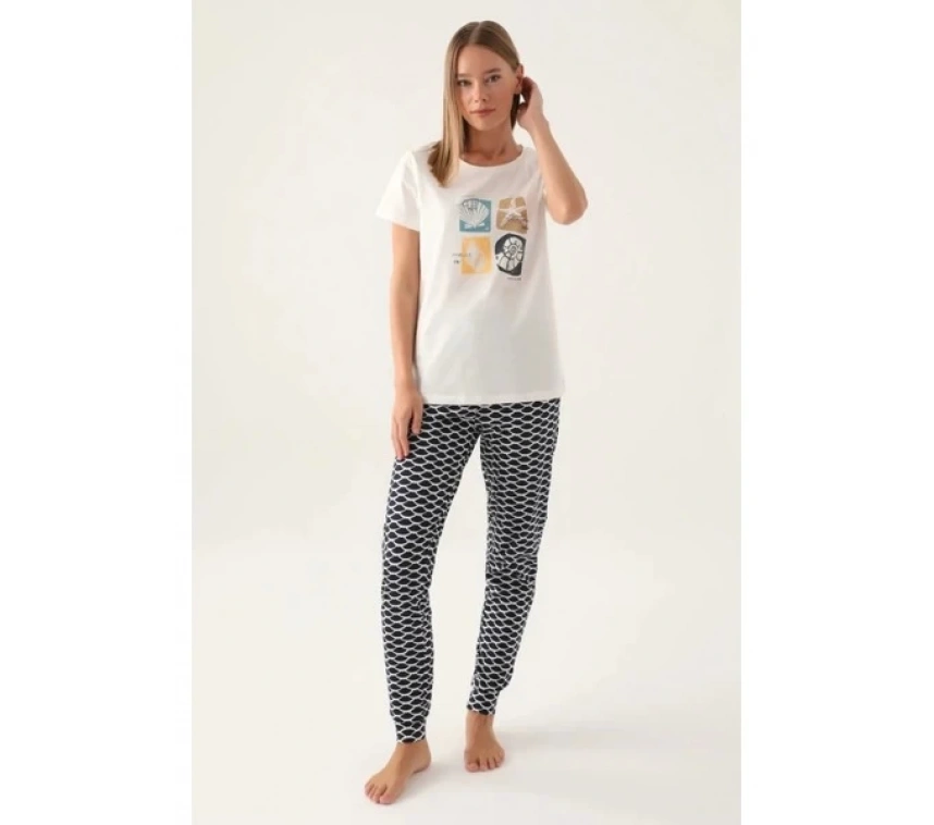 Arnetta 2871-s  Kadın Kısa Kol Pijama Takımı