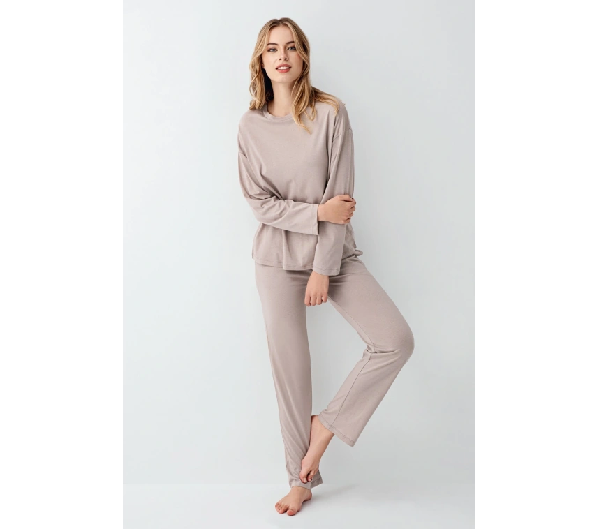 Arnetta 3407-s Kadın Uzun Kol Pijama Takım