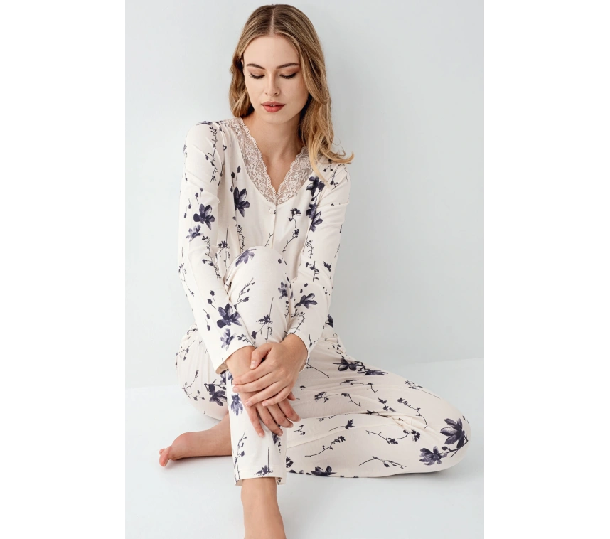 Arnetta 3410-s Kadın Uzun Kol Pijama Takım