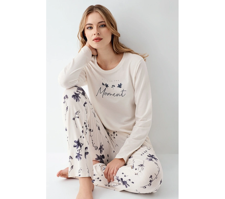 Arnetta 3411-s Kadın Uzun Kol Pijama Takım