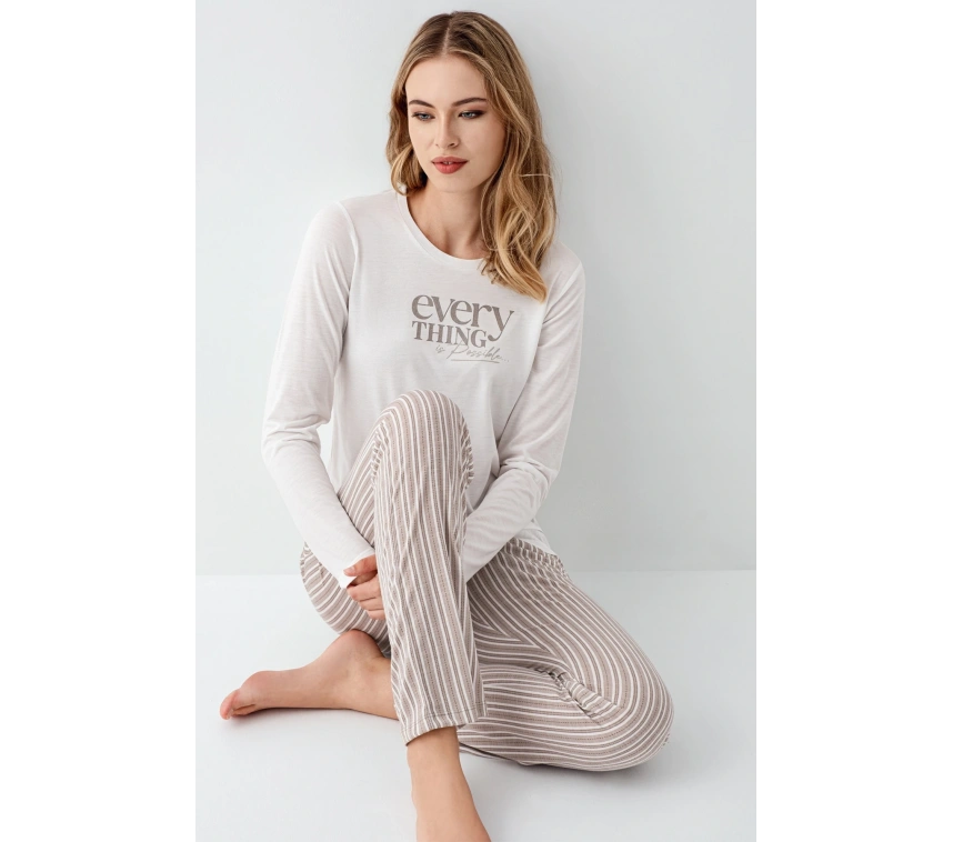 Arnetta 3424-s Kadın Uzun Kol Pijama Takım