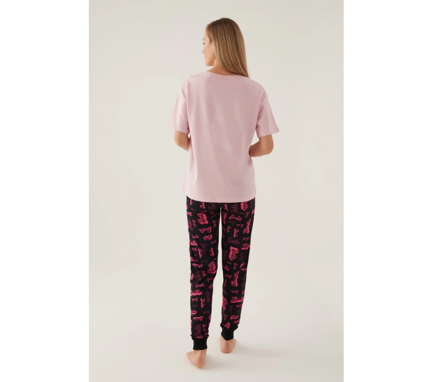 Barbie L1704-s Kadın Kısa Kol Pijama Takımı