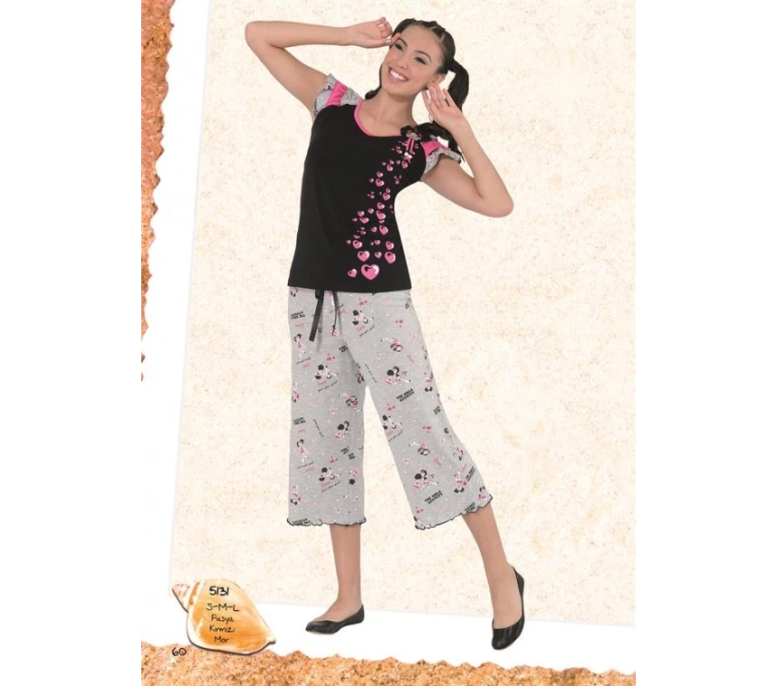 Berrak Bayan Kapri Pijama Takım 5131
