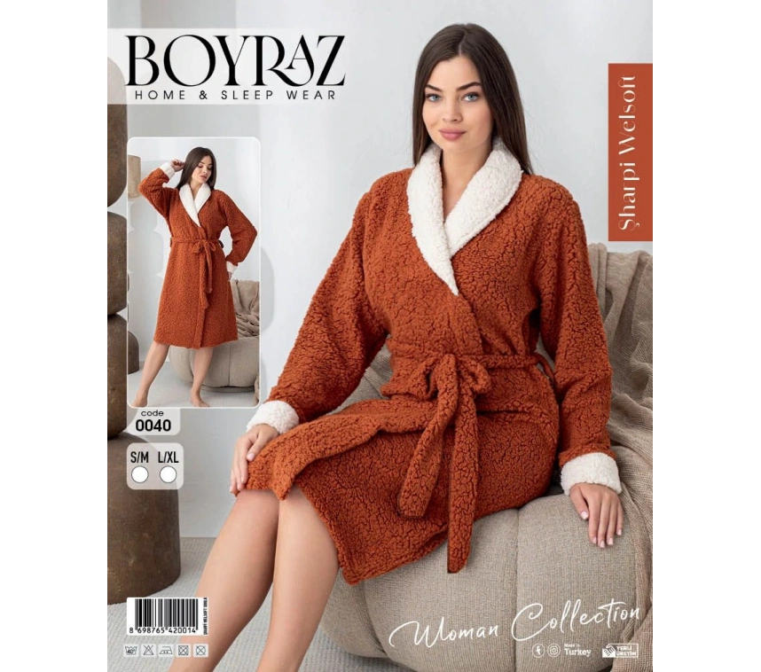 Boyraz 0040 Kadın Sharpi Welsolf Sabahlık