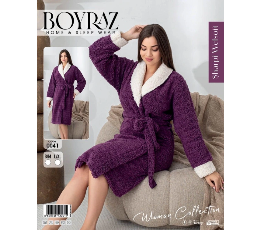 Boyraz 0041 Kadın Sharpi Welsolf Sabahlık