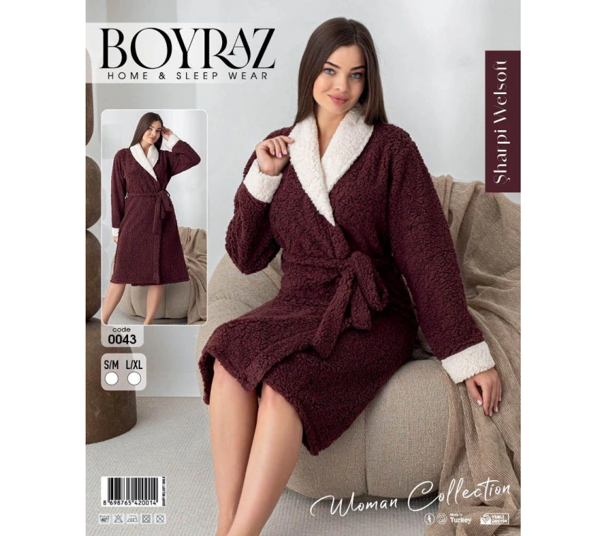 Boyraz 0043 Kadın Sharpi Welsolf Sabahlık