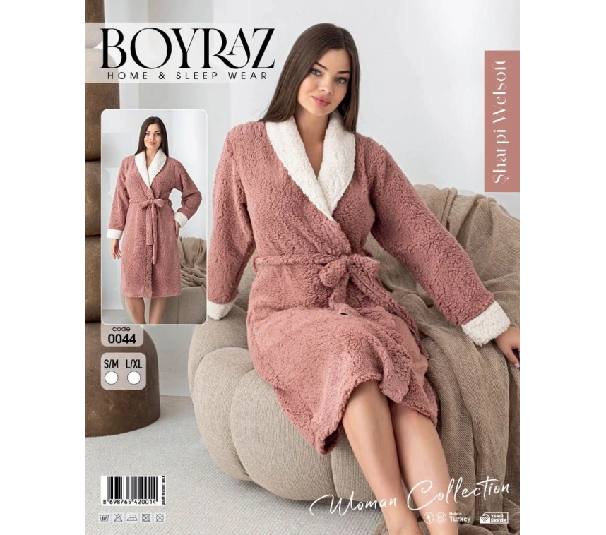 Boyraz 0044 Kadın Sharpi Welsolf Sabahlık