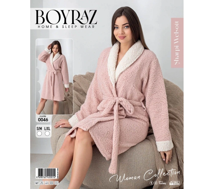 Boyraz 0046 Kadın Sharpi Welsolf Sabahlık