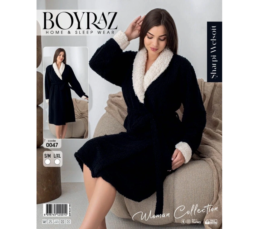 Boyraz 0047 Kadın Sharpi Welsolf Sabahlık
