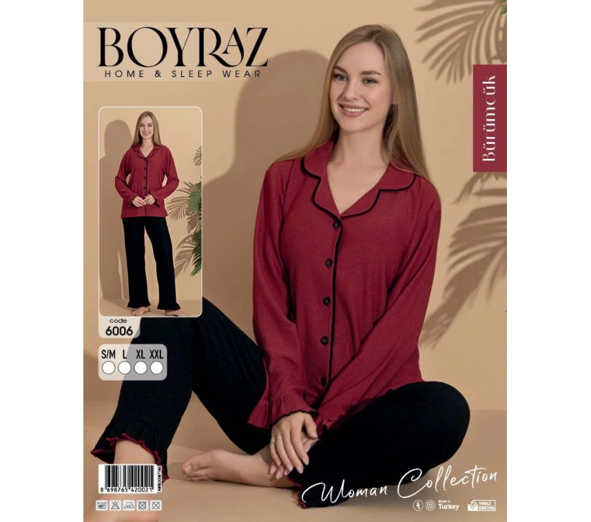 Boyraz 6006 Bürümcük Kumaş Pinterest Pijama Takımı