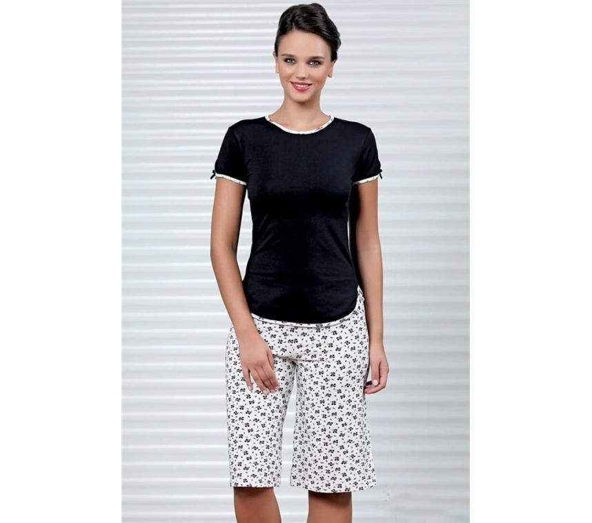 Çiçek Baskılı Kaprili Takımı B453