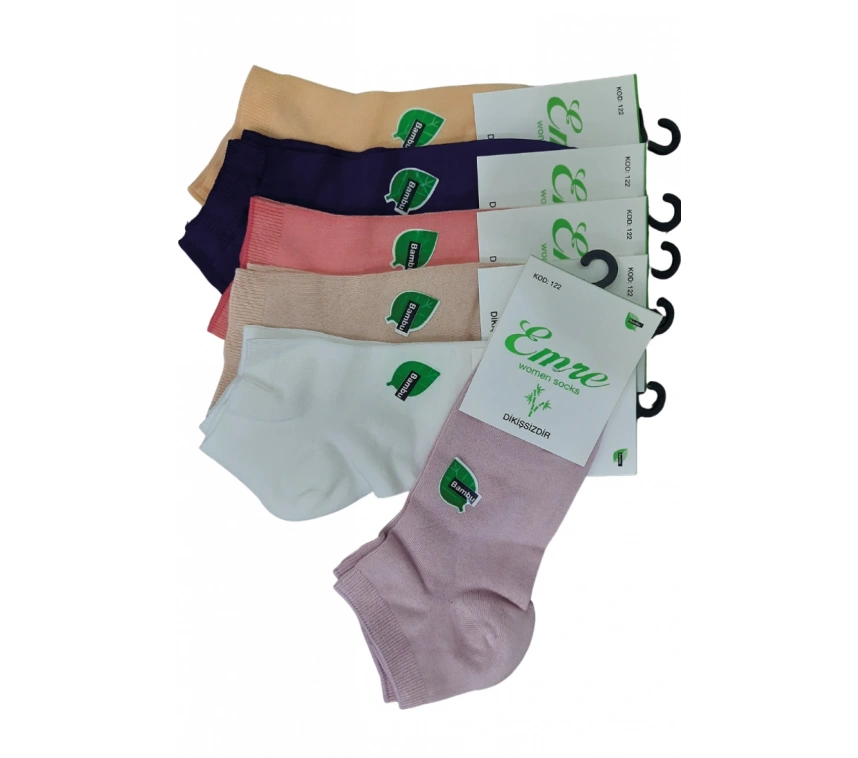 Emre Bambu Dikişsiz Kadın Patik 122