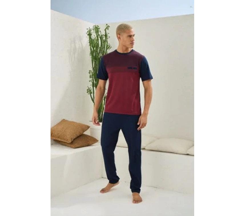 Erkek 2094 Erkek  O Yaka Pijama Takım