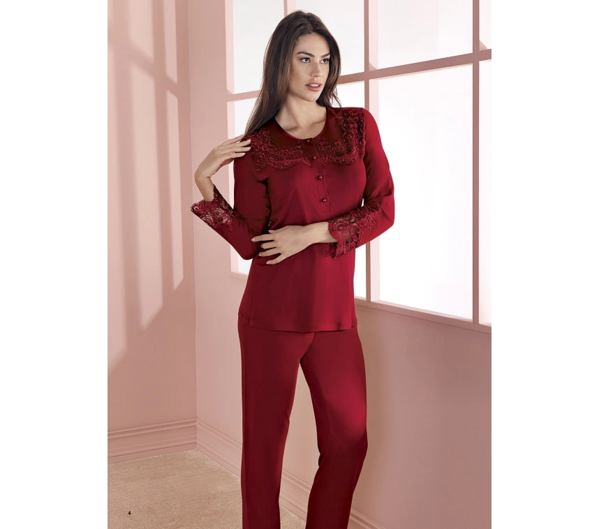 Espuar 757 Penye 3lü Sabahlık Pijama Takımı