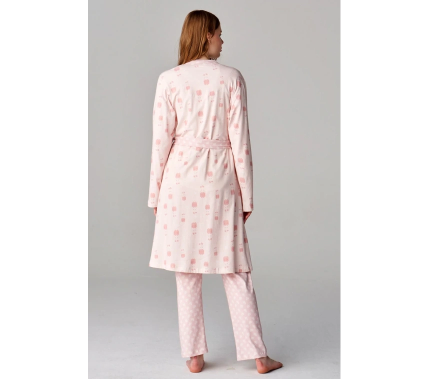 Feyza 4677 3lü Lohusa Pijama Takımı