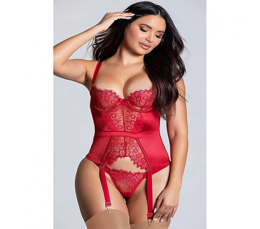 For Dreams 8350 Fantezi Bustiyer Jartiyer Takımı
