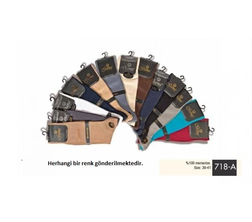 Gama 718 %100 Merserize Erkek  Çorabı