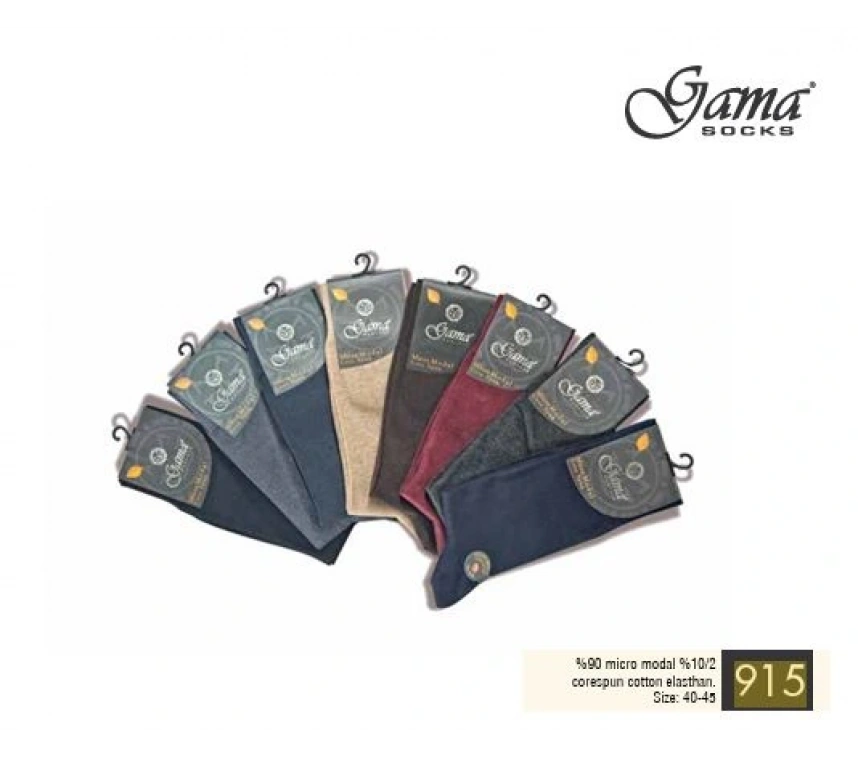 Gama 915 Erkek Mikro Modal Core Spun Pamuk Çorap