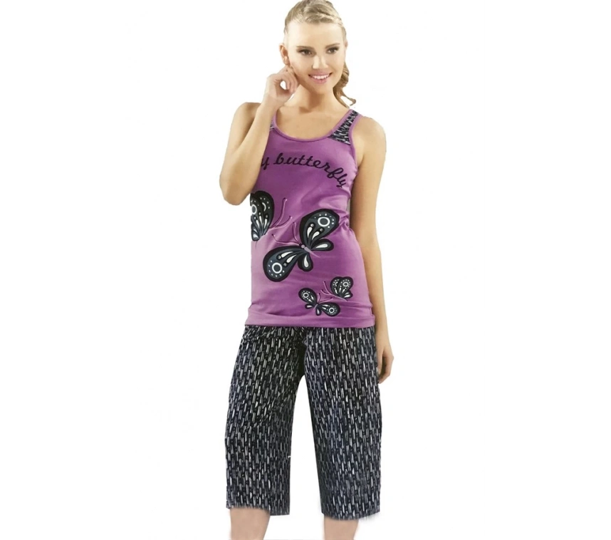 Hmd Kadın Kolsuz Kapri Takım 50001