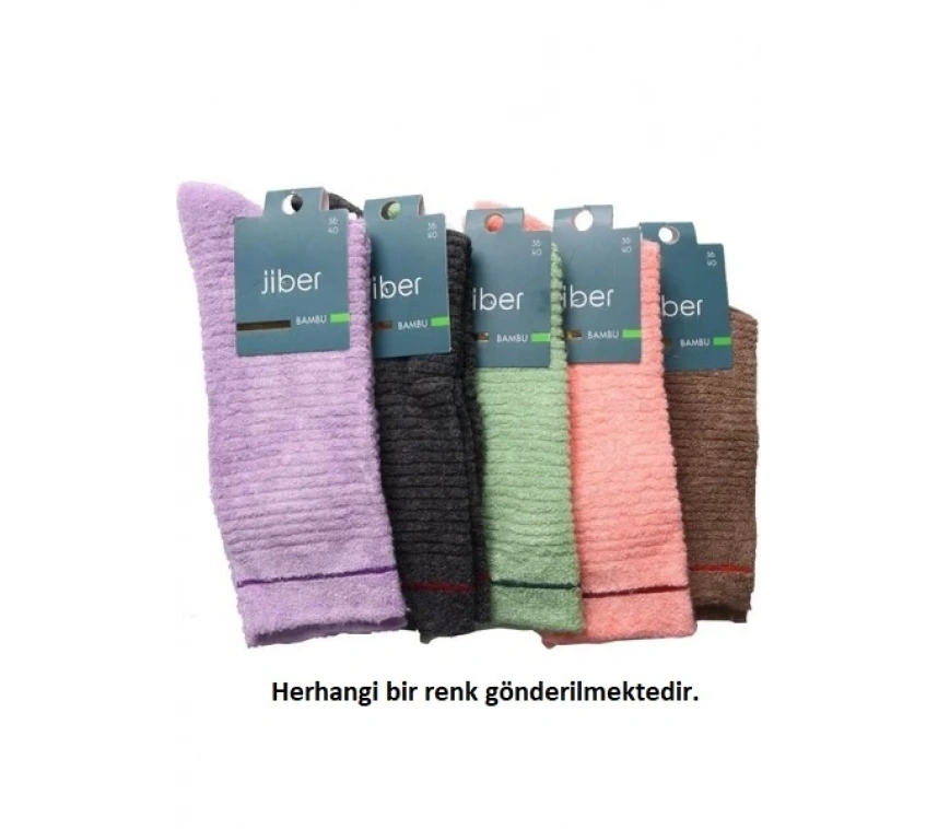 Jiber 6955 Bayan Bambu Ters Havlu Soket