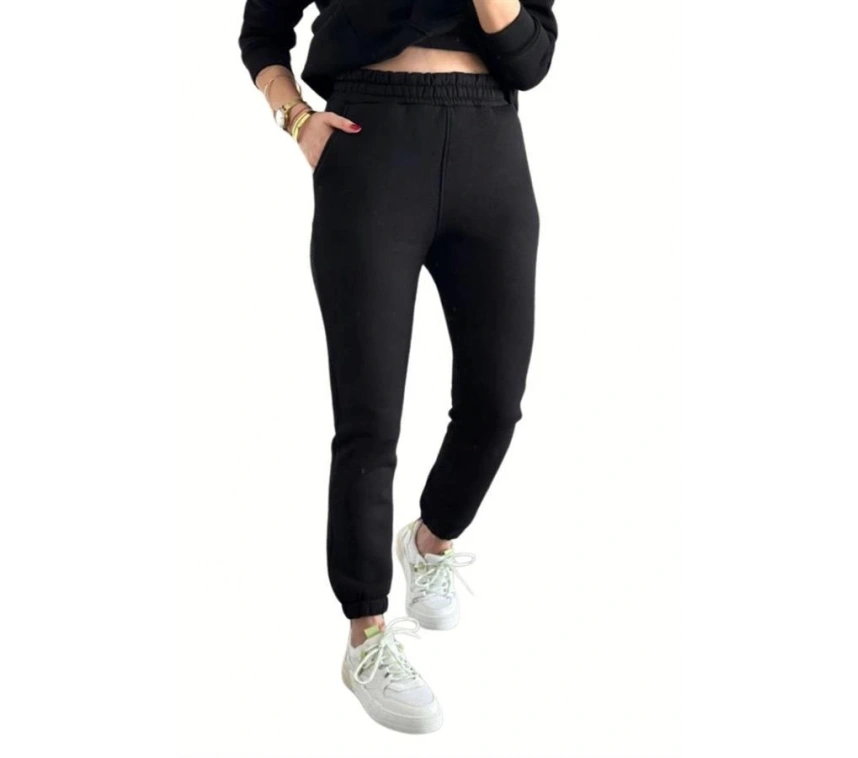 Jogger 3 İplik Şardonlu Cepli Tek Alt