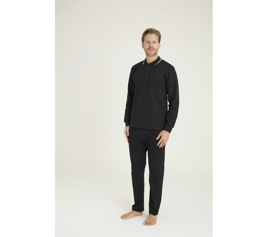 Kocabey 6014 Erkek Triko Yaka Pijama Takım