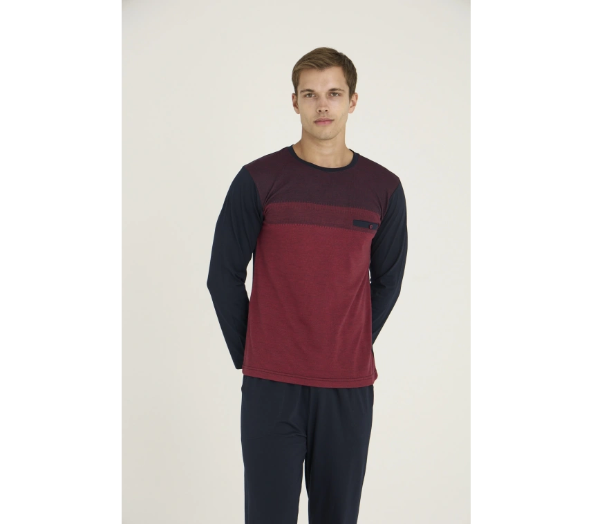 Kocabey 9217 Erkek O.yaka Flato Cepli Pijama Takım