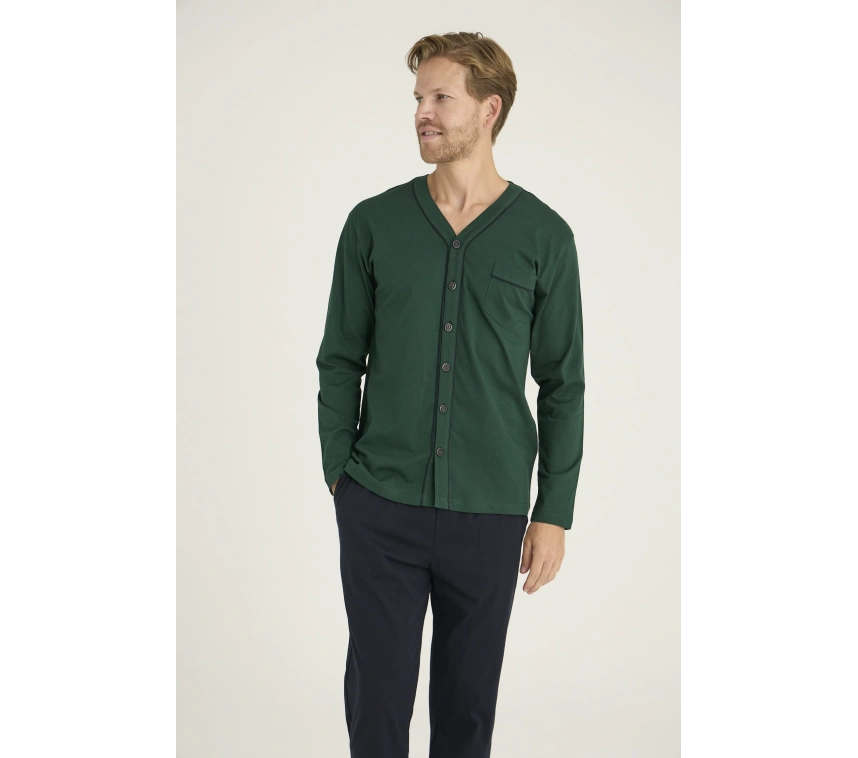 Kocabey 9267 Erkek V.yaka Boydan Düğmeli Pijama Takım