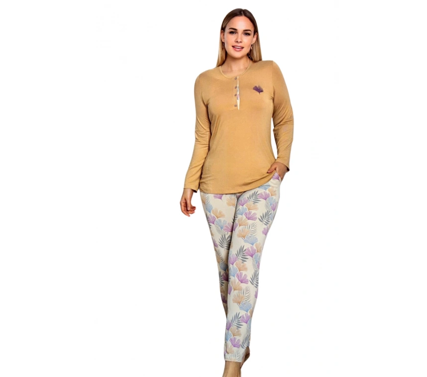 Limissi Viskon Alt Desenli Pijama Takımı