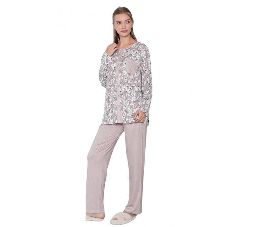 Limissi Viskon Desenli Pijama Takımı