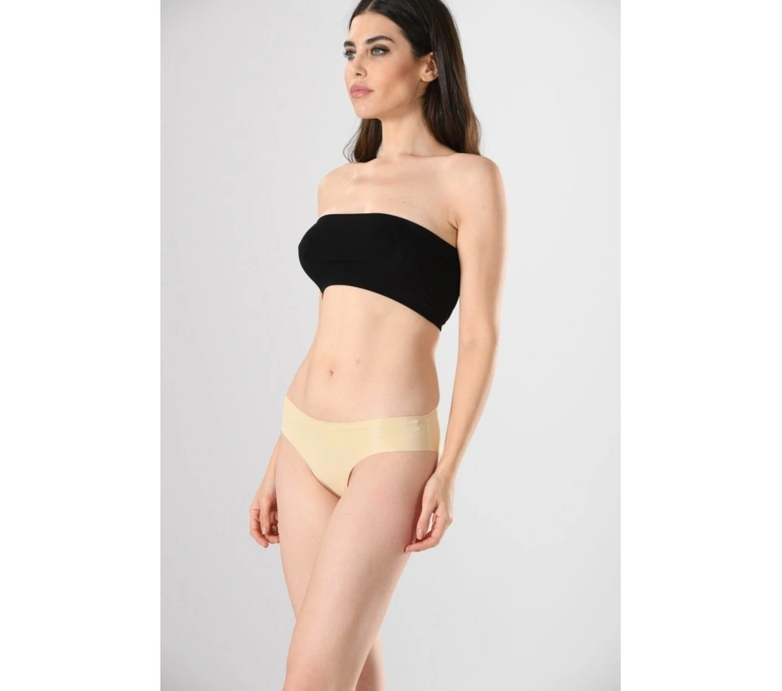 Miss Fit 12583 Lazer Kesim Silikonlu Slip