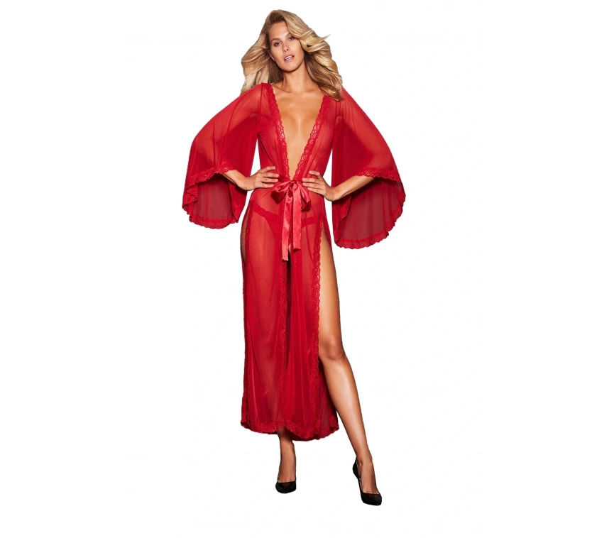 Nightlight 3206 Fiyonk Detaylı Uzun Fanfazi Gecelik