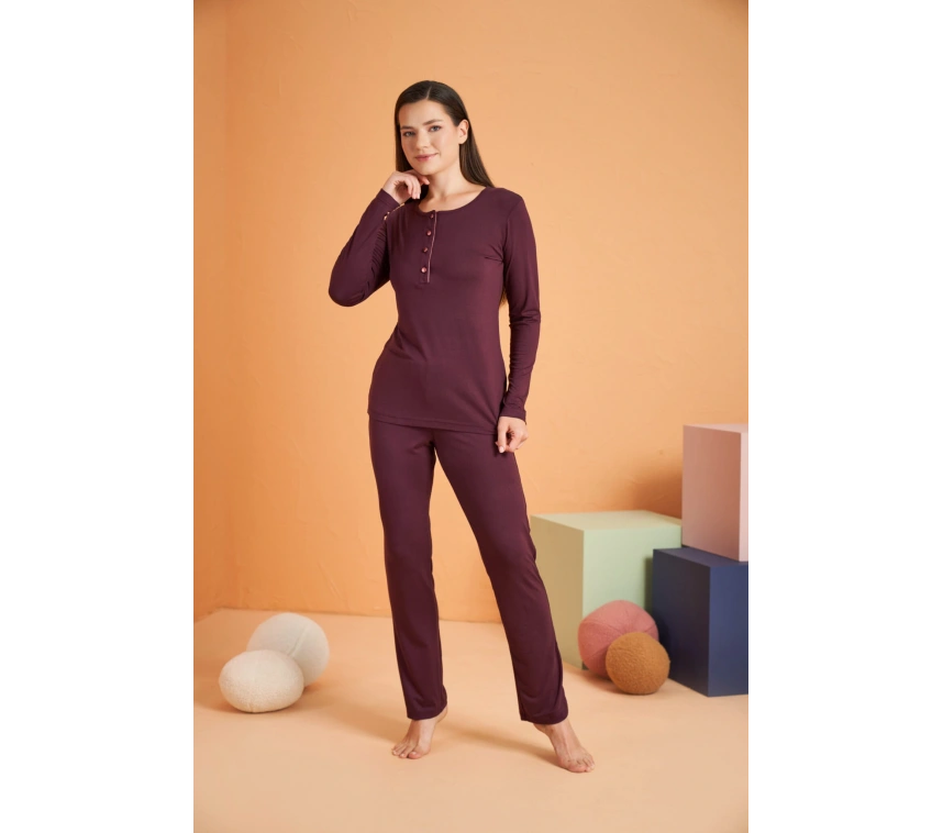 Pjs 28048 Kadın Patlı Pijama Takım