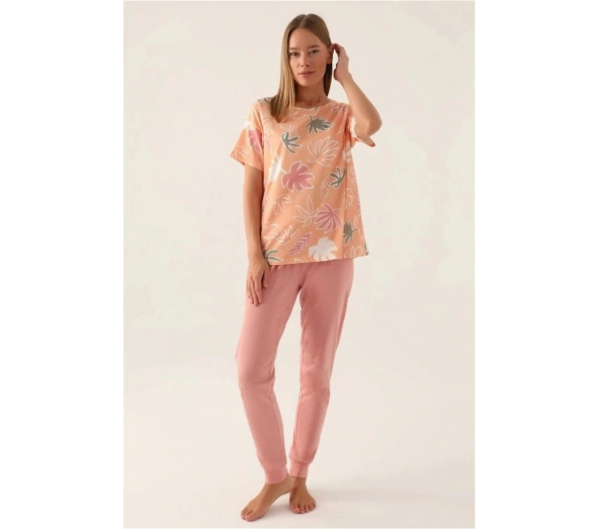 Rolypoly 3386-s Kadın Kısa Kol Pijama Takımı