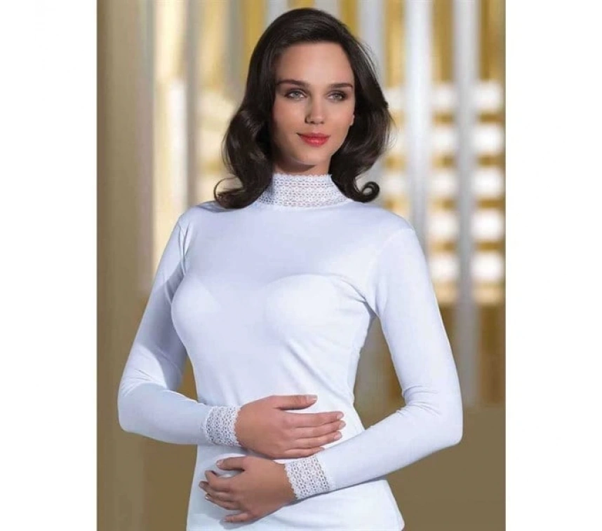 Şahinler Dantelli Uzun Kollu Body B622