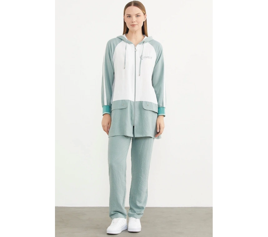 Sementa 76318 Fermuarlı Tunik Krep Takım