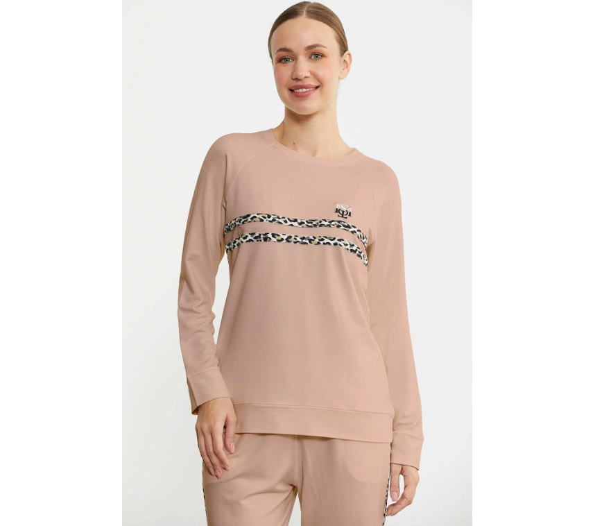 Sementa 76446 Leopar Çizgili Jogger Pijama Takım