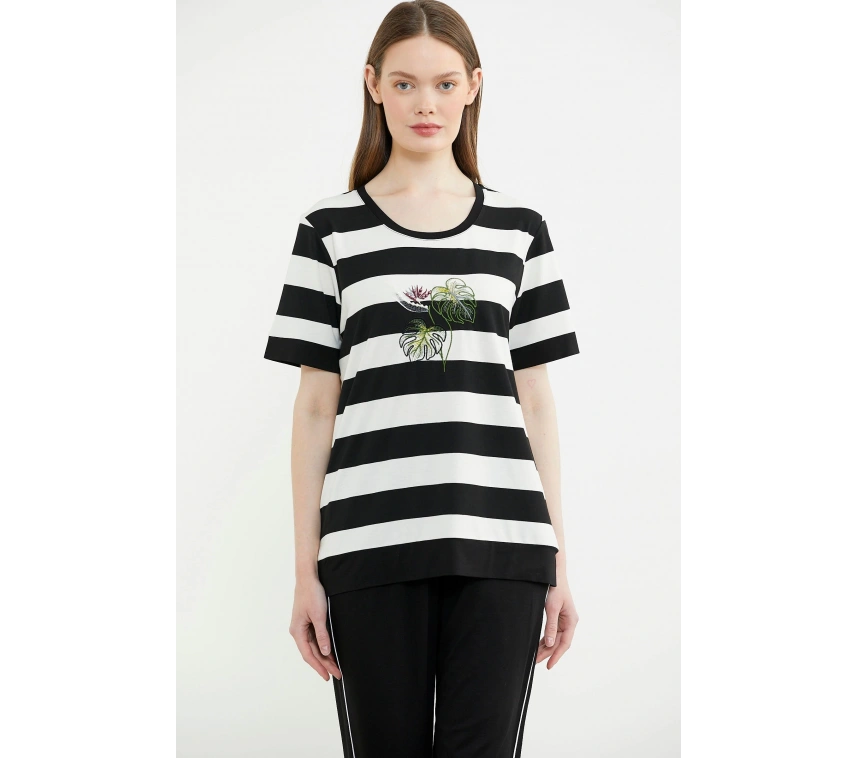 Sementa 76476 Rahat Kalıp Çizgili Pantolon Takım