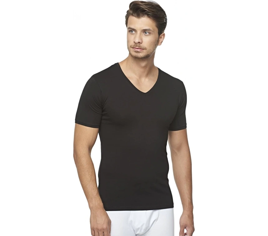 Star 206 Modal Yarım Kol V-yaka T-shirt Atlet