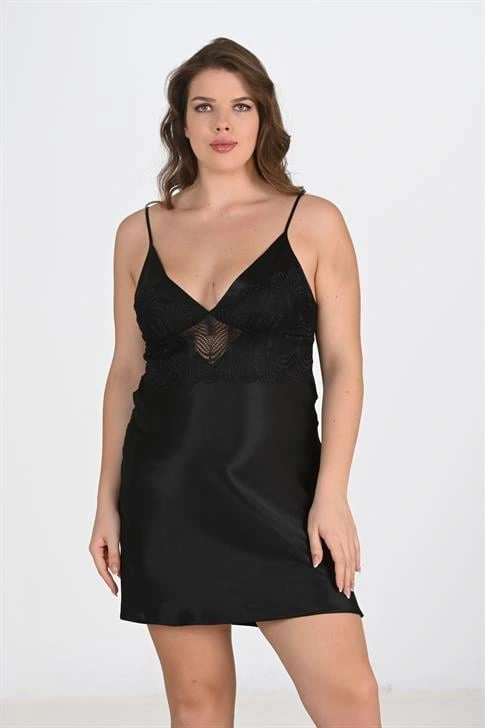 2li Siyah Sabahlık Takımı Bigsize 6213