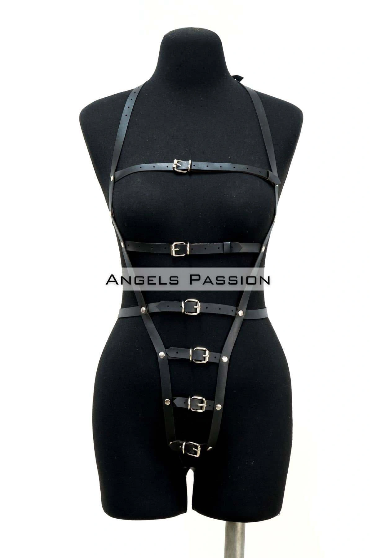 Ağı Bölgesi Açık Deri Fantezi Giyim, Deri Deri Body Harness - Brf790
