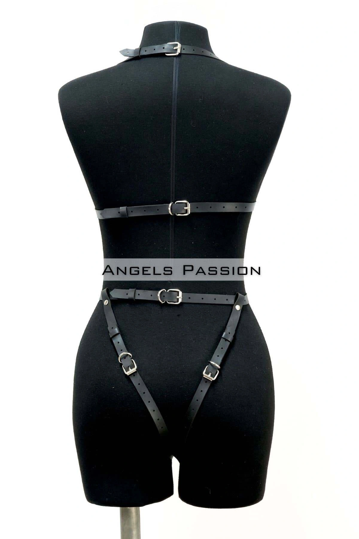 Ağı Bölgesi Açık Deri Fantezi Giyim, Deri Deri Body Harness - Brf790