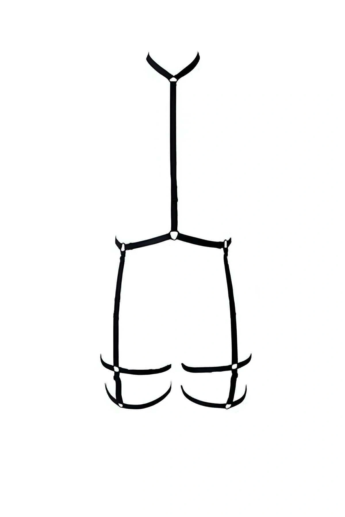 Bel - Boyun Ve Bacaktan Bağlamalı Harness Jartiyer - Brf150